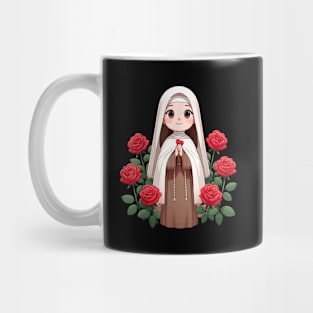 St Therese of Lisieux Little Flower Rose Catholic Saint Mug